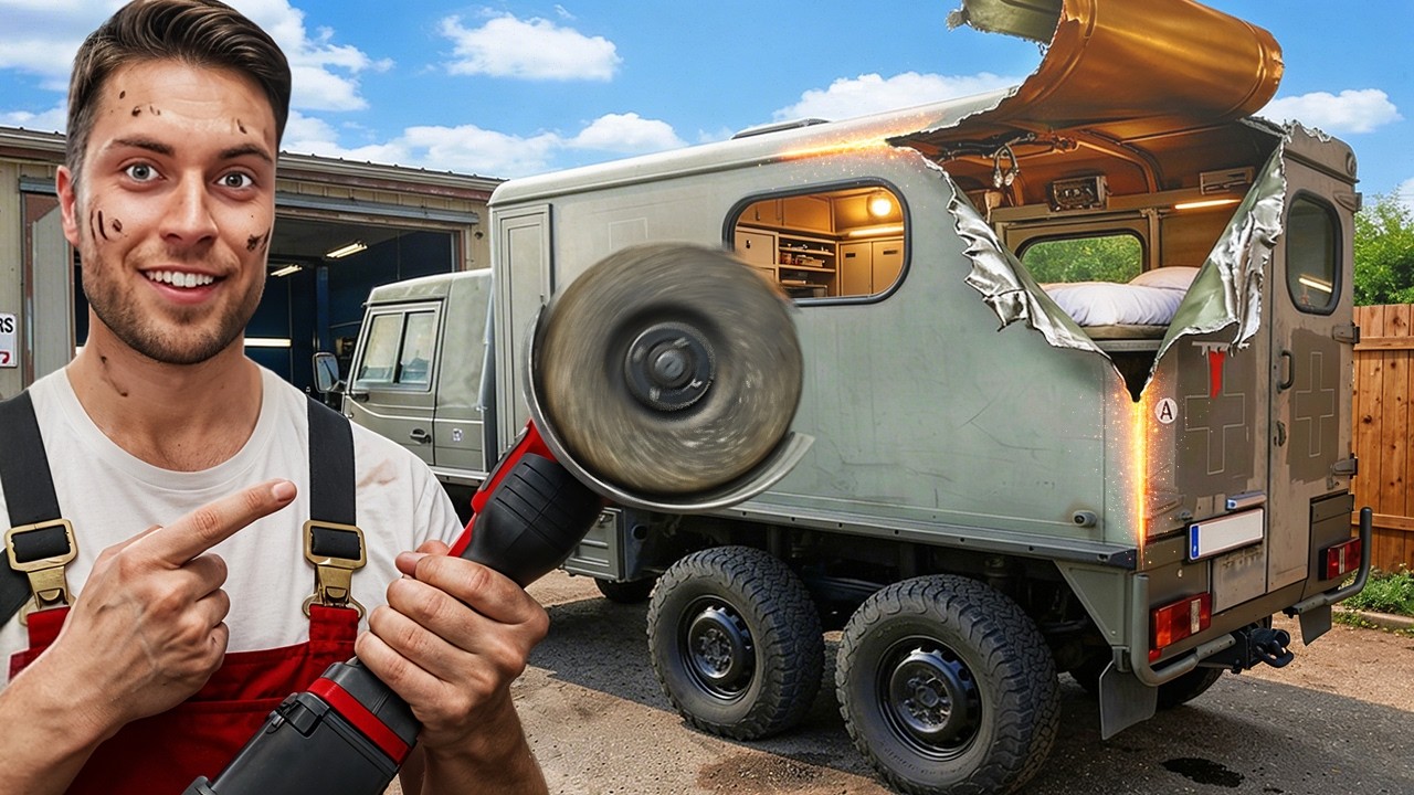 Offroad-Camper Umbau, PINZGAUER 6x6 bekommt ein neues Dach