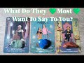 What do they most want to say to you  whats on their mind  pick a card love tarot