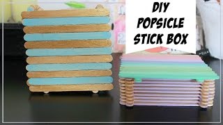 ✂ Diy Popsicle Stick Box