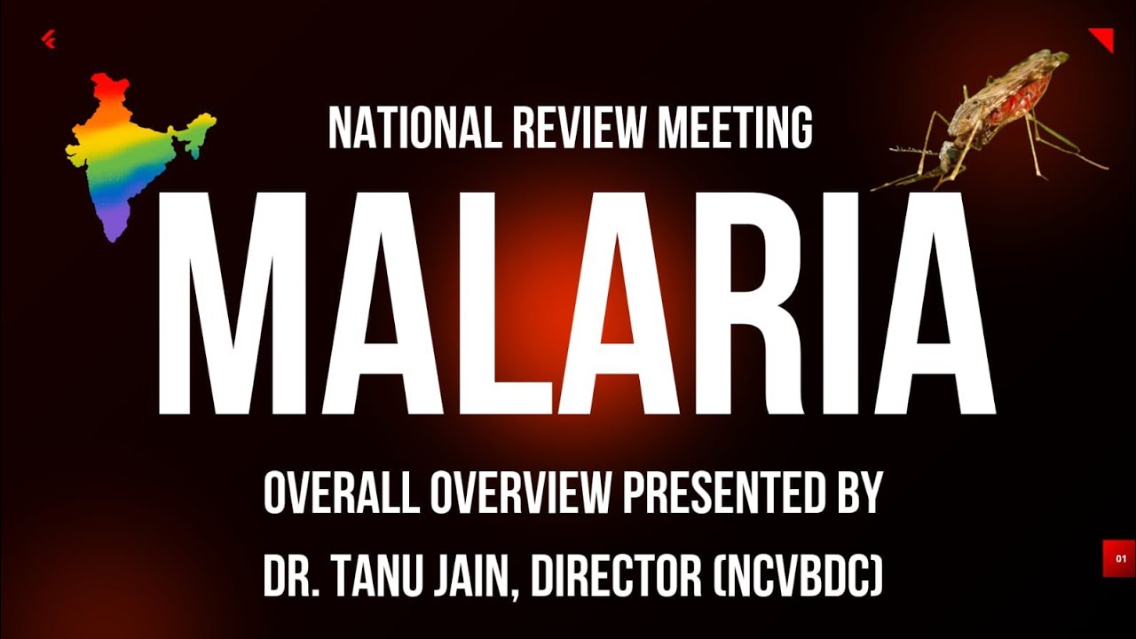 Dr. Tanu Jain, Director, NCVBDC on National Review Meeting on Malaria in Chennai, Day 1, 19.01.2026