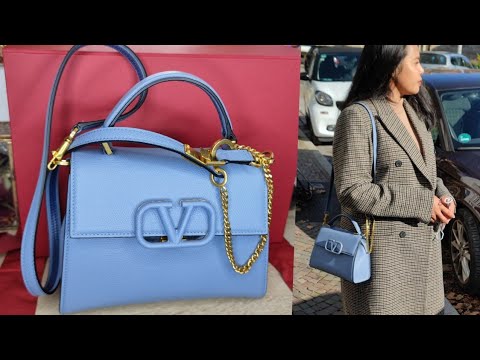VALENTINO v sling bag, UNBOXING+what fits inside details video