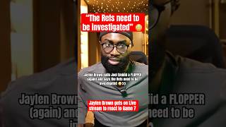 Jaylen Brown calls out Joel Embiid for flopping (AGAIN) 😂 #nba #shorts #jaylenbrown #foryou