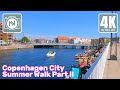 4K Virtual Walk - Copenhagen City Summer Walk Part II 💛 Højbro Plads - Asiatisk Plads