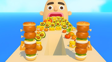 Sandwich Runner  - SpeedRun All Levels Gameplay Walkthrough Android,ios New Update E31