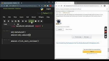 Amazon Review Scraper | Click Next Review Button Python