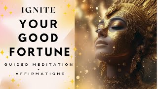 Attract Good Luck &amp; Fortune: Guided Meditation for Abundance and Prosperity | Affirmations + Mantras