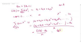 Using Generating Functions To determine The Nth Term Of A Sequences