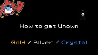 How to get Unown in Pokemon Gold/Silver/Crystal [#201]