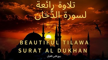 سورة الدخان تلاوة رائعة بصوت القارئ محمد هشام 💚 قران كريم💚 ربيع قلبي القرآن 💚 surat aldukhan
