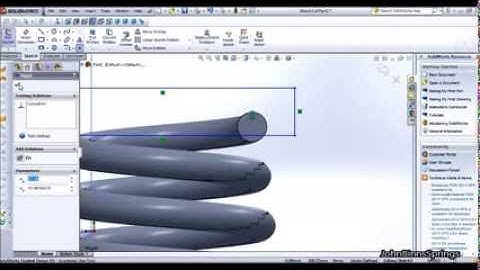 How To Make A Conical Spring On SolidWorks