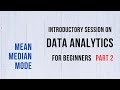 Data Analytics for Beginners Part 2