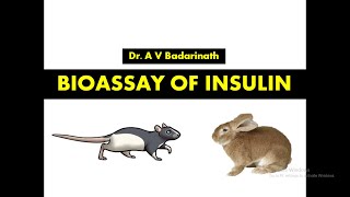 Bioassay of Insulin