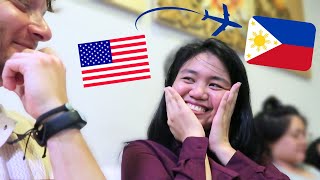Surprising My Filipina Girlfriend after 1 year LDR! - flying to Manila, Philippines from USA