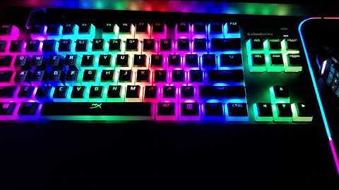 Steel Series Apex Pro TKL With HyperX Pudding Doubleshot PBT Keycaps