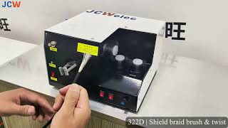 JCW-322D | Shield Braid Brushing and Re-twisting Machine