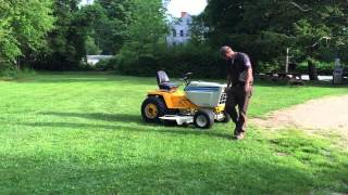 cub cadet 1872 finished / mowing the lawn