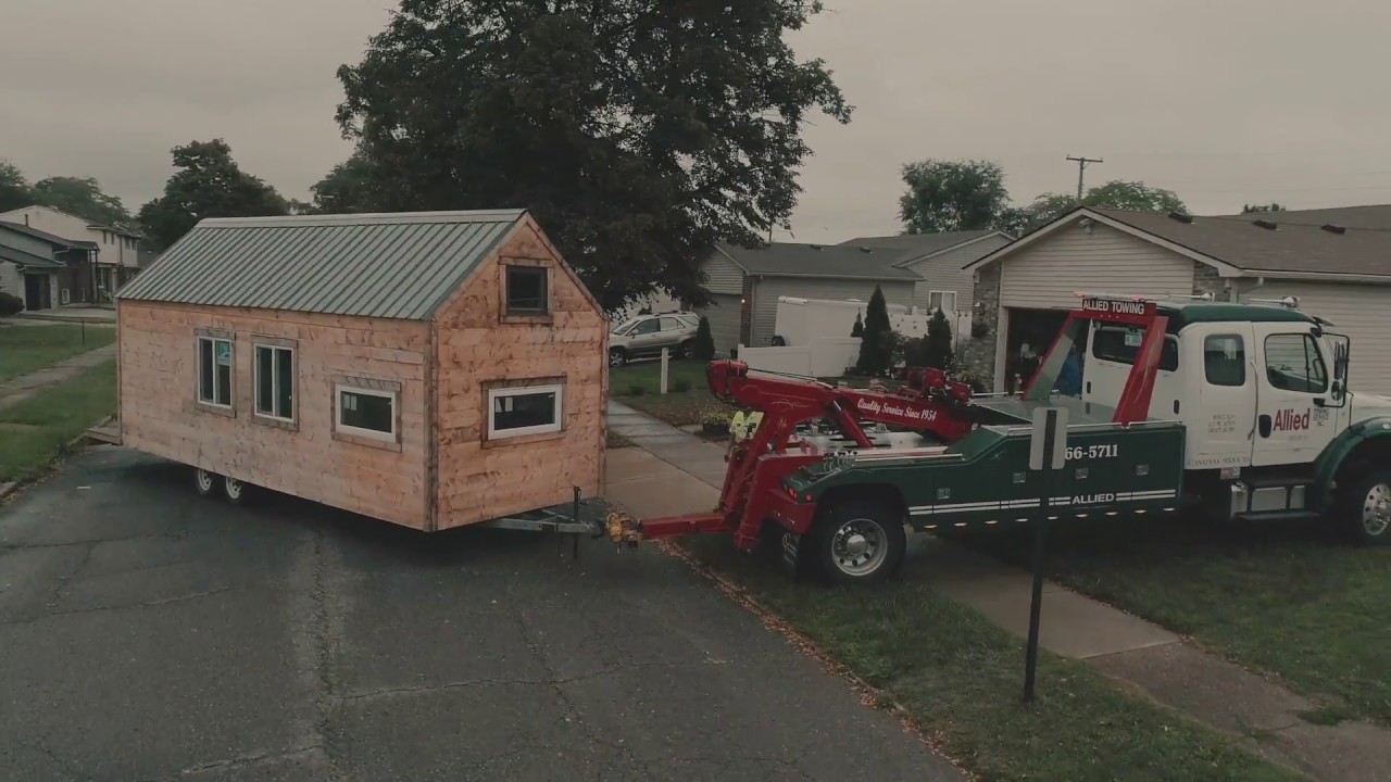 Moving A Tiny House Allied Towing YouTube
