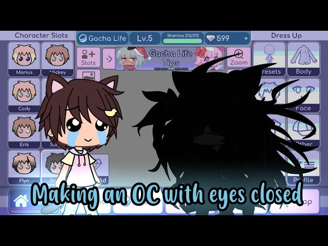 Making A Gacha Life Character With My Eyes Closed Gone Very Wrong Gacha Life Youtube