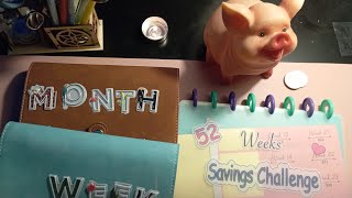 Budget Week 8 Cash Bundelen En 52-Weekse Geld Besparen Challenge.