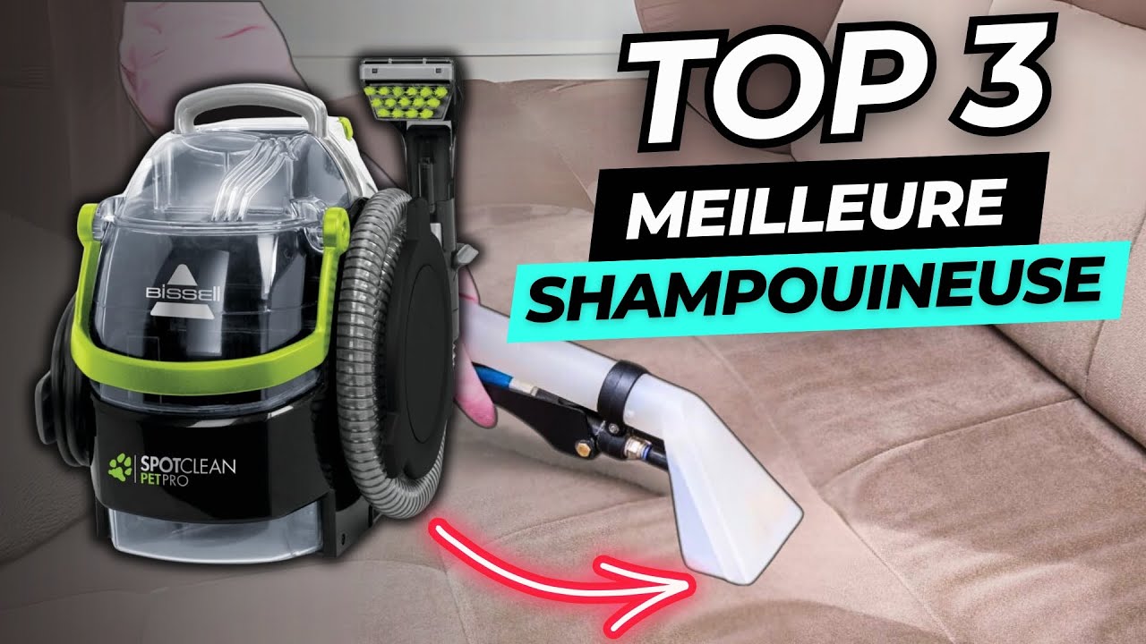 Powell Shampouineuse Tapis 450W - Nettoyeur Haute Pression 13000PA, Réservoir 1,8L - Idéal Moquette, Canapé, Voiture