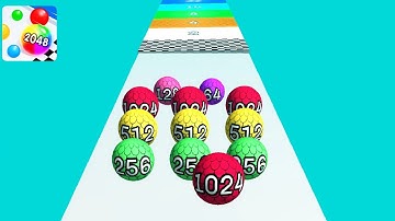 Run and Race Merge Ball run 2048 ! All Levels Gameplay (174-180) android, ios