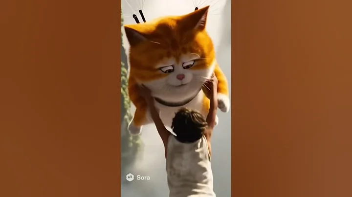 Watch the video about The cat saves the boy from a tiger #cat #catvideo #catshorts #aicatvideo