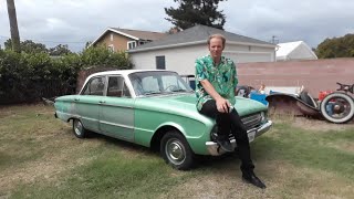 1961 Ford Falcon overview. Restoration project.