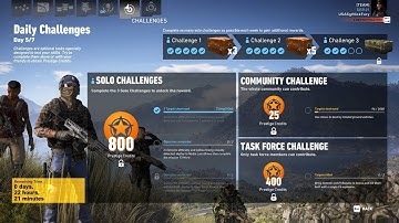 Ghost Recon Wildlands Daily Challenges Week 23 Day 5 Solo Challenge 1 C4 3 Jammers