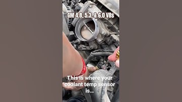 Coolant temp sensor location for gas V8 Chevy and GMC trucks