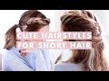 3 Easy Hairstyles For Short/Medium Length Hair