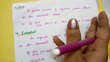 Types of Singularities - Complex Analysis