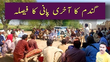 Last irrigation in wheat field | Abid Ali Agrarian