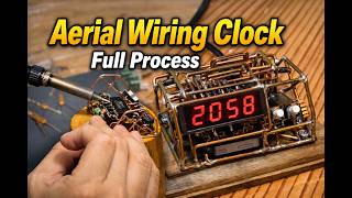 [All Process] Building a Soldered LED Clock Using Over-Air Wiring Without a Circuit Board