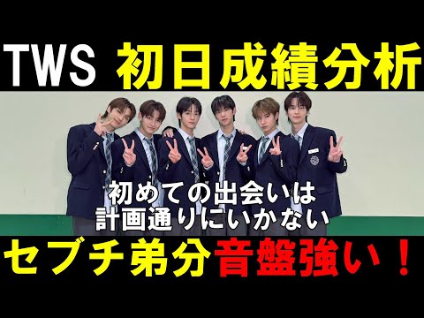 初日成績分析！SEVENTEEN弟分の音盤売上がやっぱ強かった！TWS