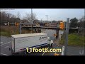 Two trucks tango at the 11foot8 bridge