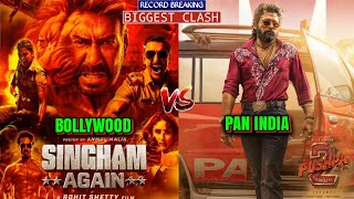 Singham Again Vs Pushpa 2 Singham Again Movieajay Devgnakshay Kumarpushpa 2 Hindi Allu Arjun