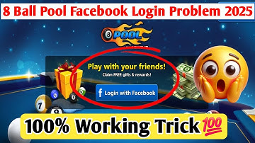 8 Ball Pool Facebook Login Problem Fix | 8 ball pool White Screen Problem Solved |100% Working Trick