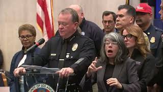 WATCH: LA officials give update on wildfire containment efforts amid dangerous wind conditions