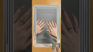 Y2K Chrome Cross Press On Nails, Nude Gray Gradient Coffin Fake Nails, Gothic Punk Safety Pin Cha...