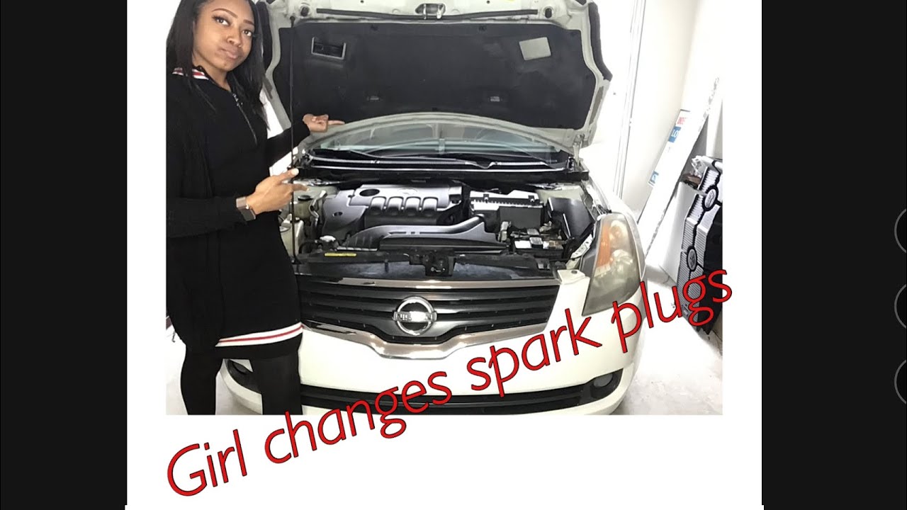 Nissan Altima spark plug change part 2 - YouTube