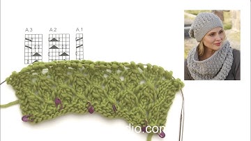 How to knit A.1, A.2 and A.3 in DROPS 150-42