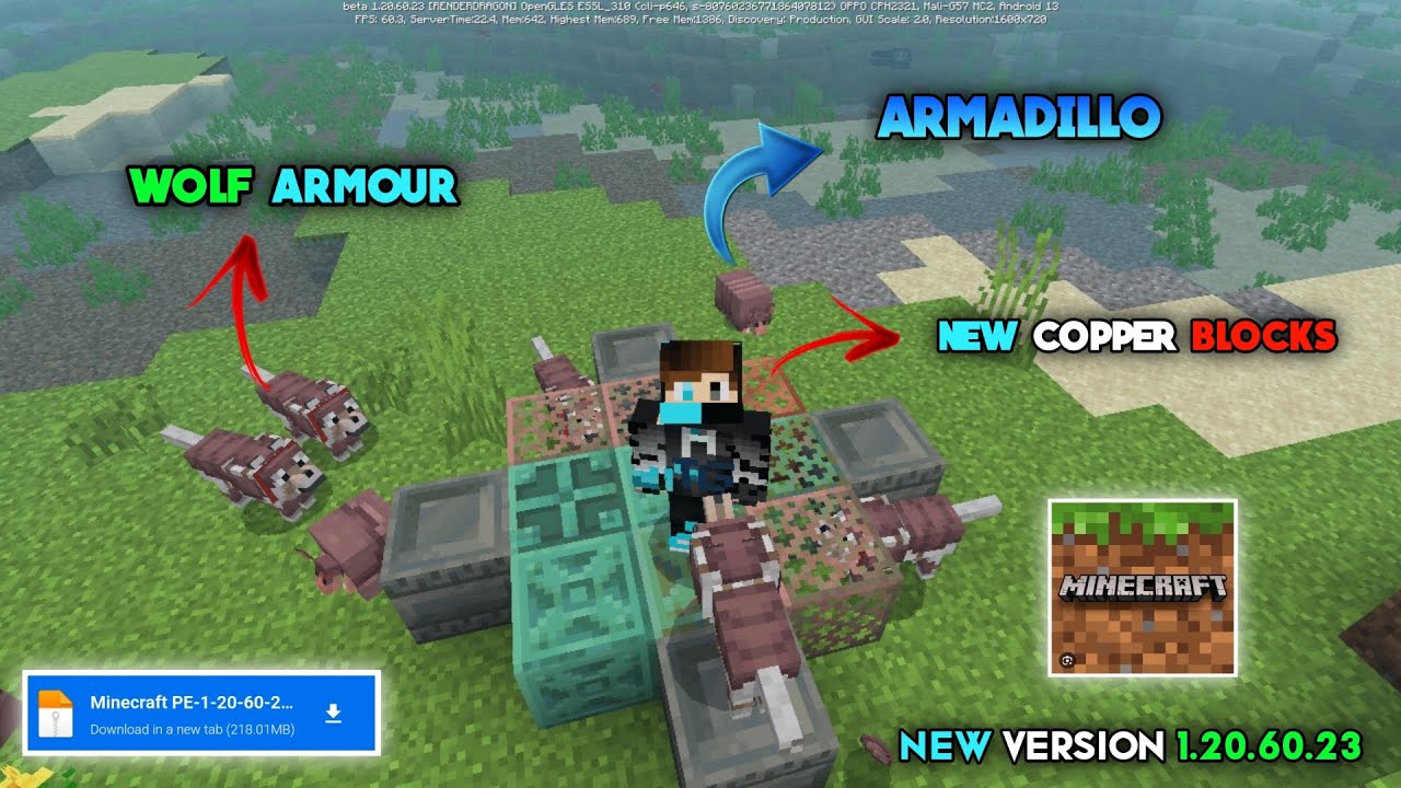 Download Minecraft PE 1.20.60.23 for Android