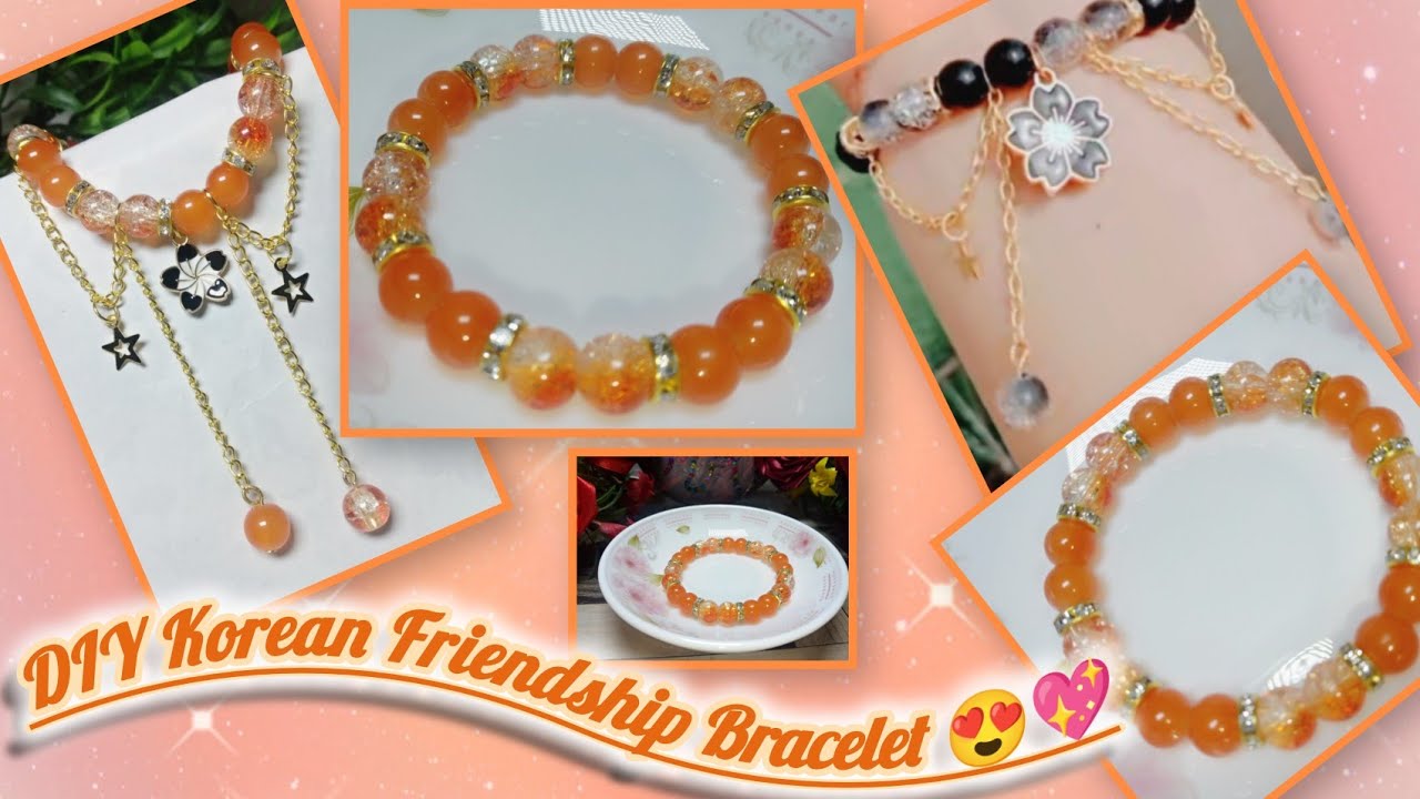 Korean Crystal Friendship Bracelet 🌸 | Easy Corded Bracelet Tutorial 2025 ✨ | Jewelry That Shines 