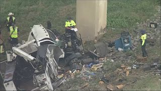 Southbound lanes of Highway 121 in Grapevine closed indefinitely after vehicle goes off bridge