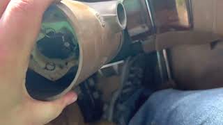 Rebuilding a Cadillac column in a Fleet wood Brougham