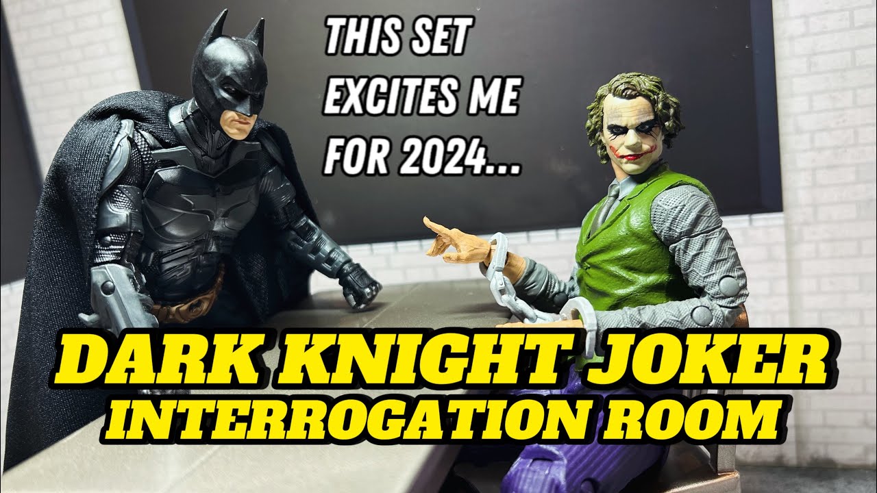 DC Multiverse Dark Knight Heath Ledger Joker Interrogation Room 