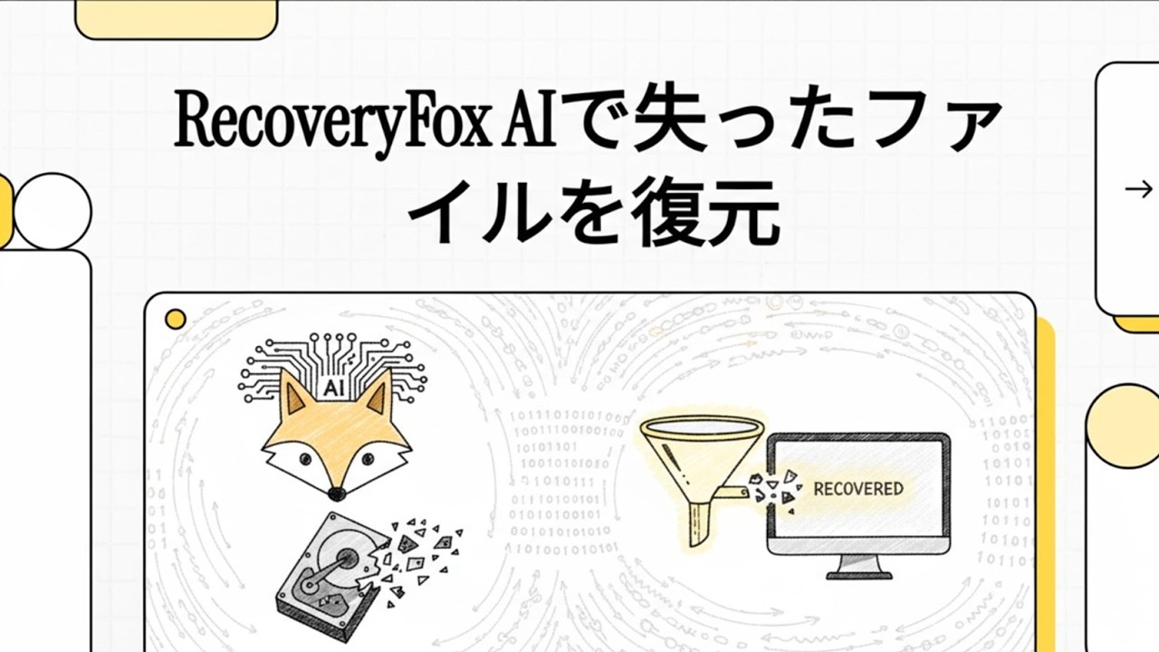 RecoveryFox AIで失ったファイルを復元