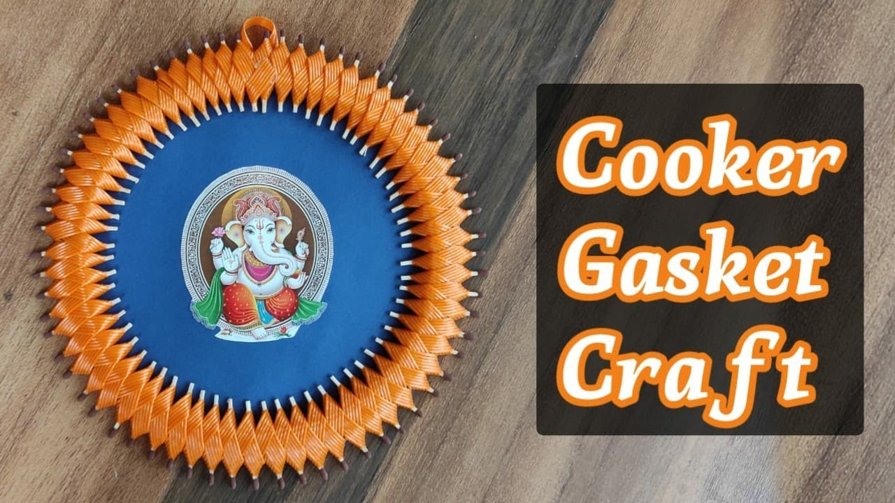 Fishwire Craft | Wall hanging | Reuse of cooker Gasket #reuse #reuseideas ##wallhanging #walldecor
