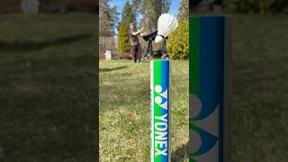 Badminton Outdoors Trick Shot #badminton #badmintontrickshot #trickshot
