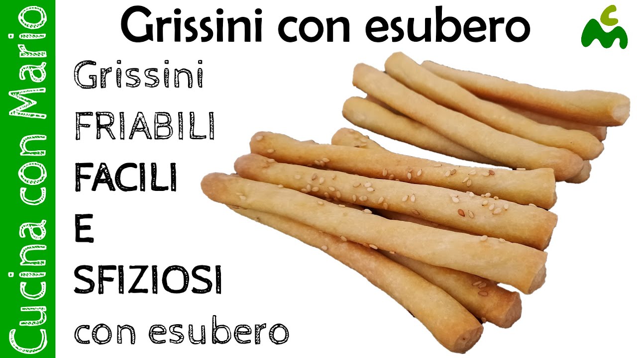 Grissini con esubero di lievito madre di Cucina con Mario